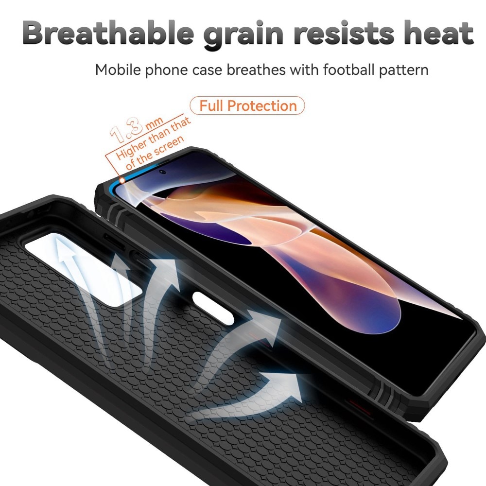 Hybridcover Ring+Camera Protection Xiaomi Redmi Note 11 Pro svart