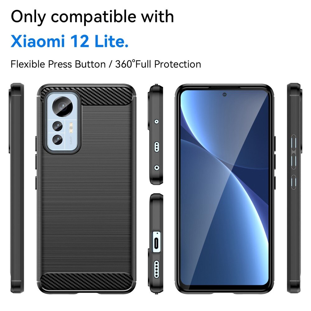 Xiaomi 12 Lite Cover TPU Brushed Sort
