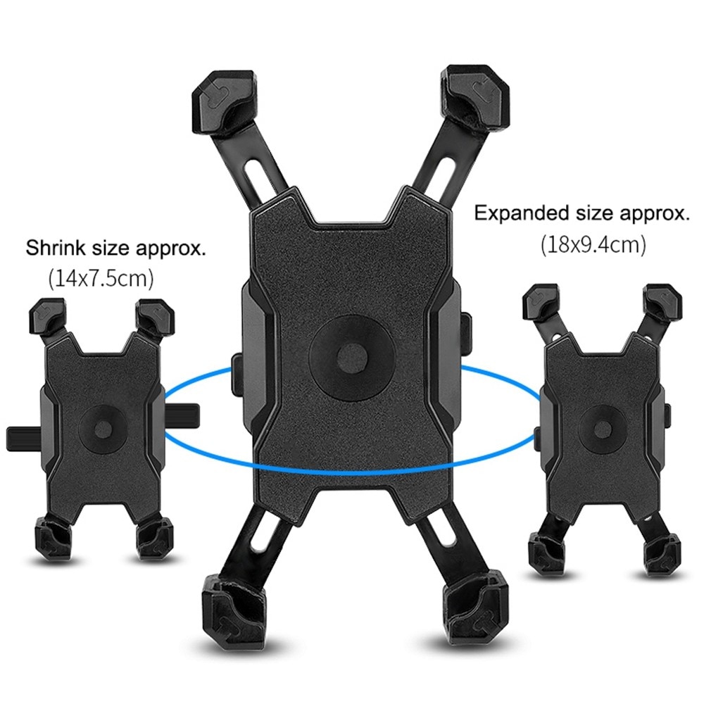 Mobilholder motorcykel universal sort