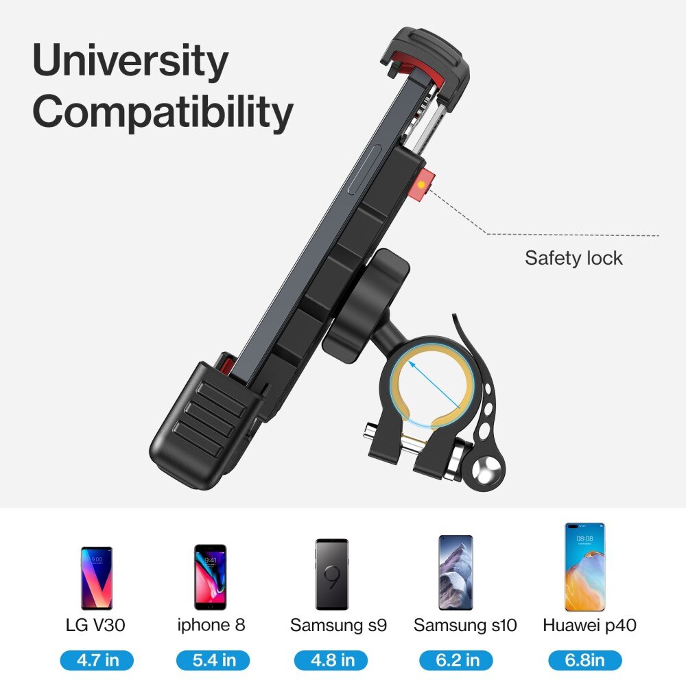 JR-ZS264 Mobilholder cykel sort