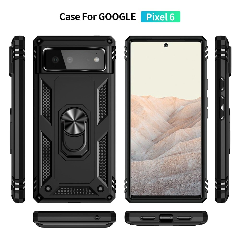 Hybridcover Tech Ring Google Pixel 6 svart