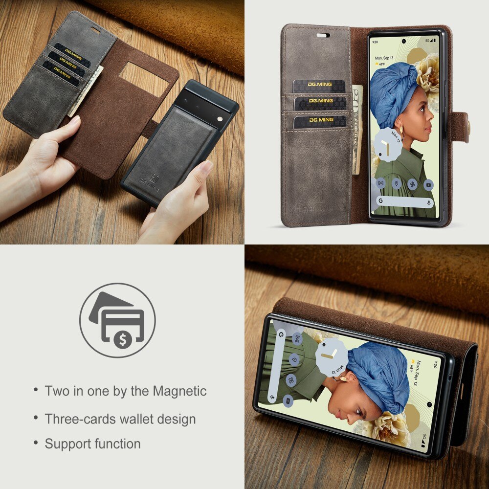 Magnet Wallet Google Pixel 6 Pro Brown