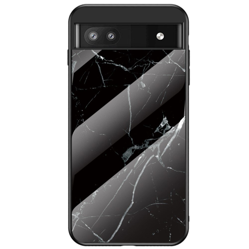 Cover Hærdet Glas Google Pixel 6a sort marmor