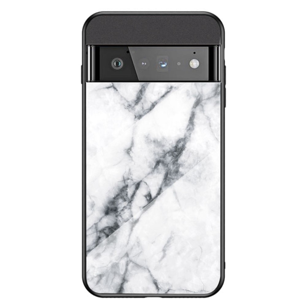 Cover Hærdet Glas Google Pixel 7 hvid marmor
