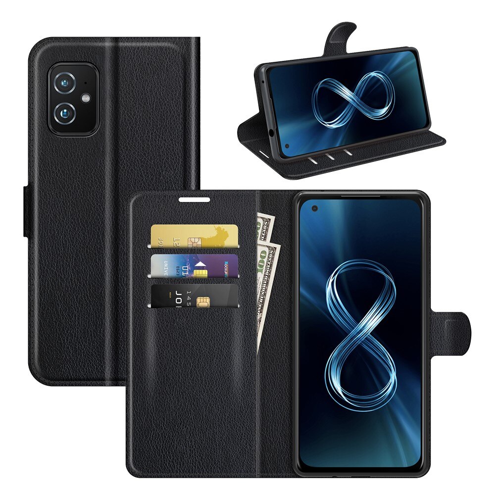 Mobiltaske Asus Zenfone 8 sort