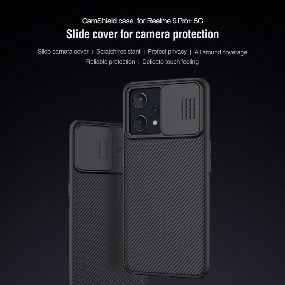 CamShield Cover Realme 9 Pro Plus sort