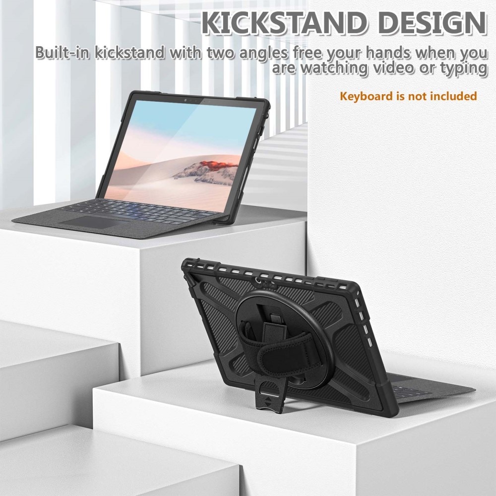 Stødsikker Hybridcover Microsoft Surface Pro 4/5/6/7/7 Plus  sort