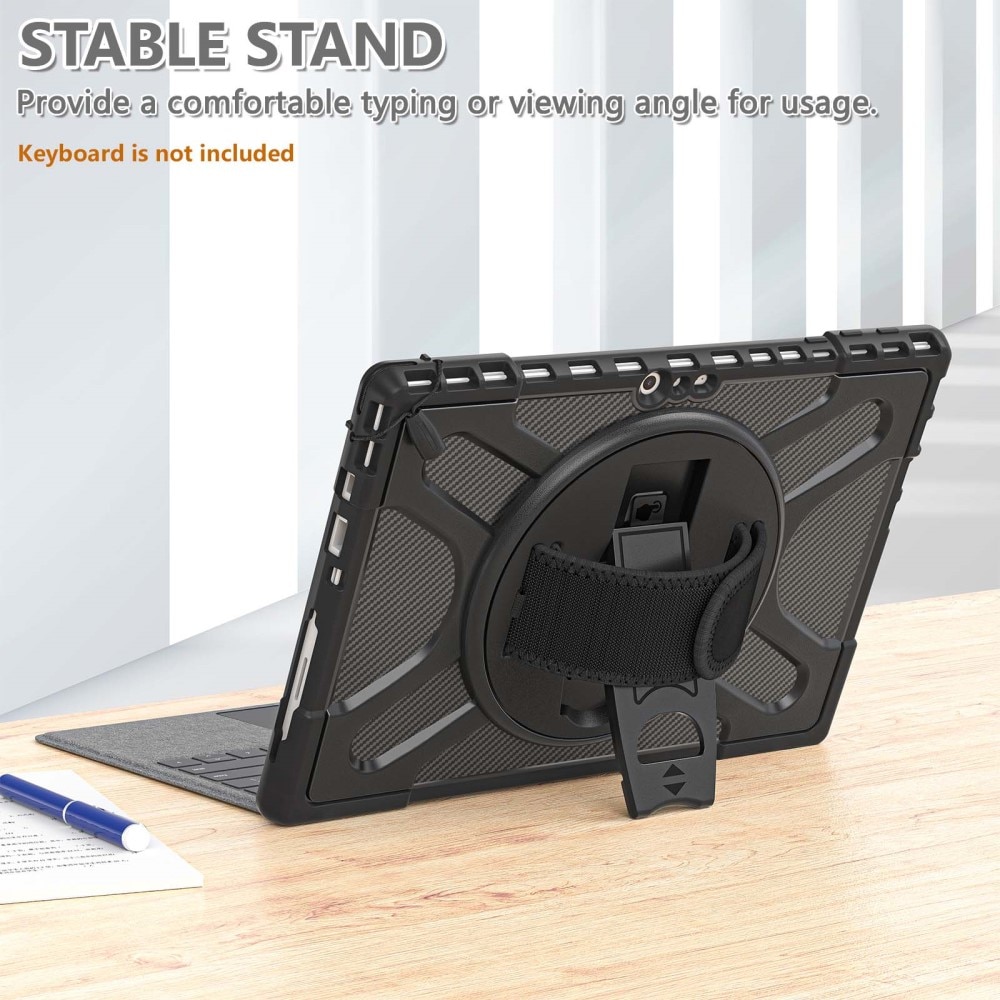 Stødsikker Hybridcover Microsoft Surface Pro 4/5/6/7/7 Plus  sort