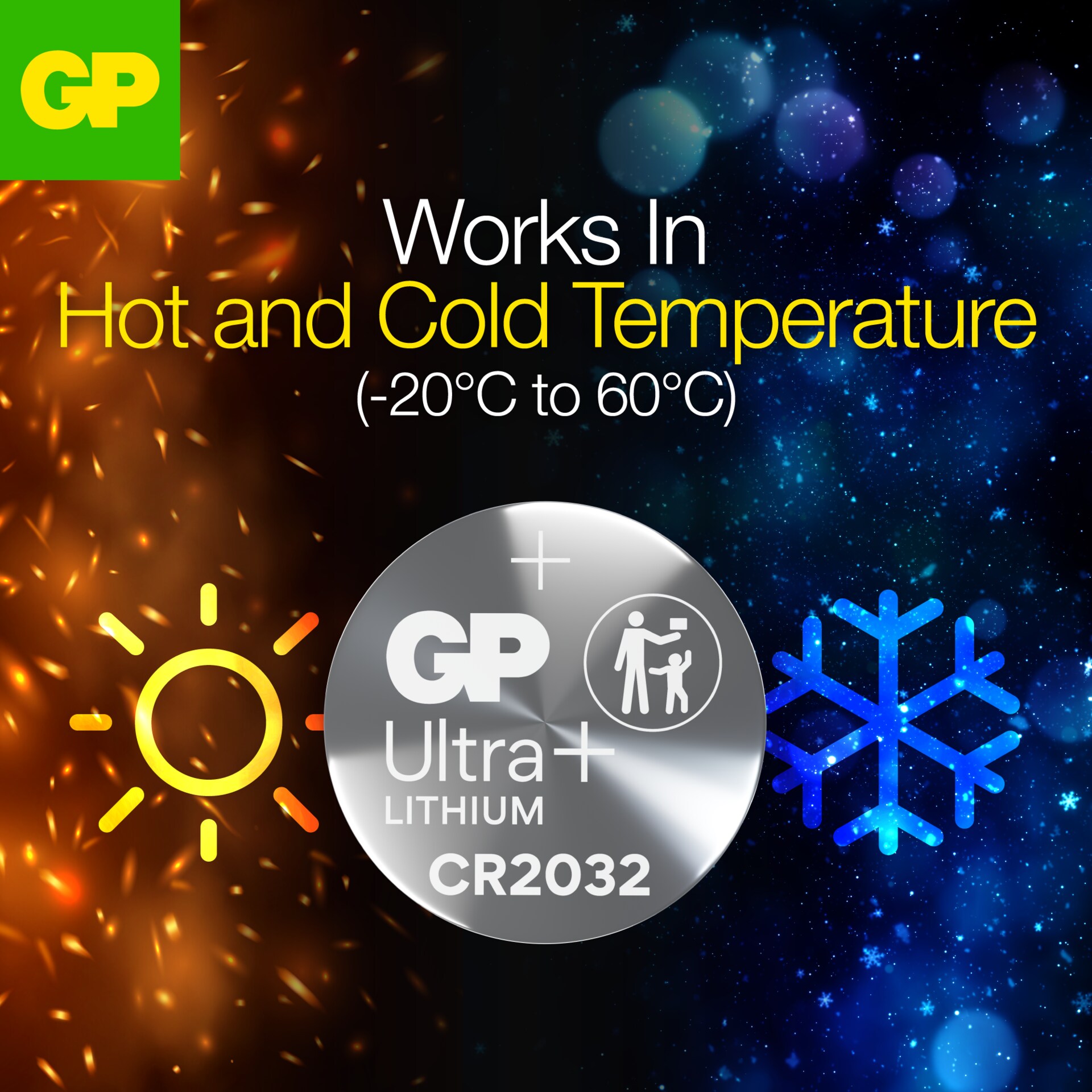 Batteri Knapcelle Lithium CR2032 (4-pak)