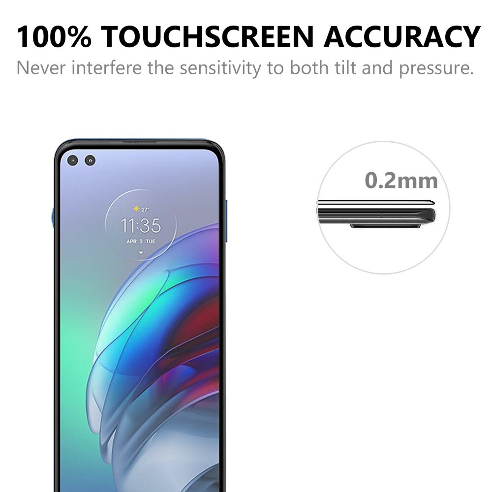 Full-fit Hærdet Glas Skærmbeskytter Motorola Moto G100