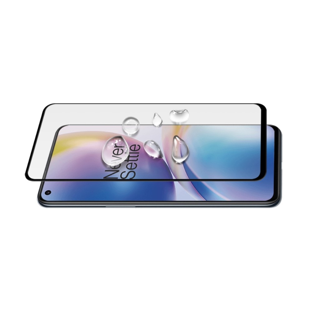 Full-fit Hærdet Glas Skærmbeskytter OnePlus Nord 2 5G sort