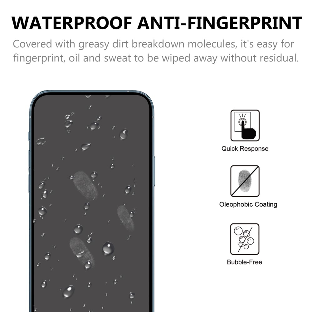 Full-fit Hærdet Glas Skærmbeskytter iPhone 13 Pro Max