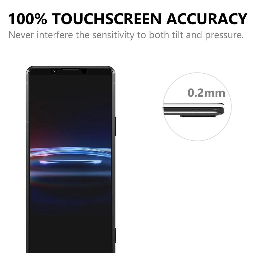 Full-fit Hærdet Glas Skærmbeskytter Sony Xperia Pro-I