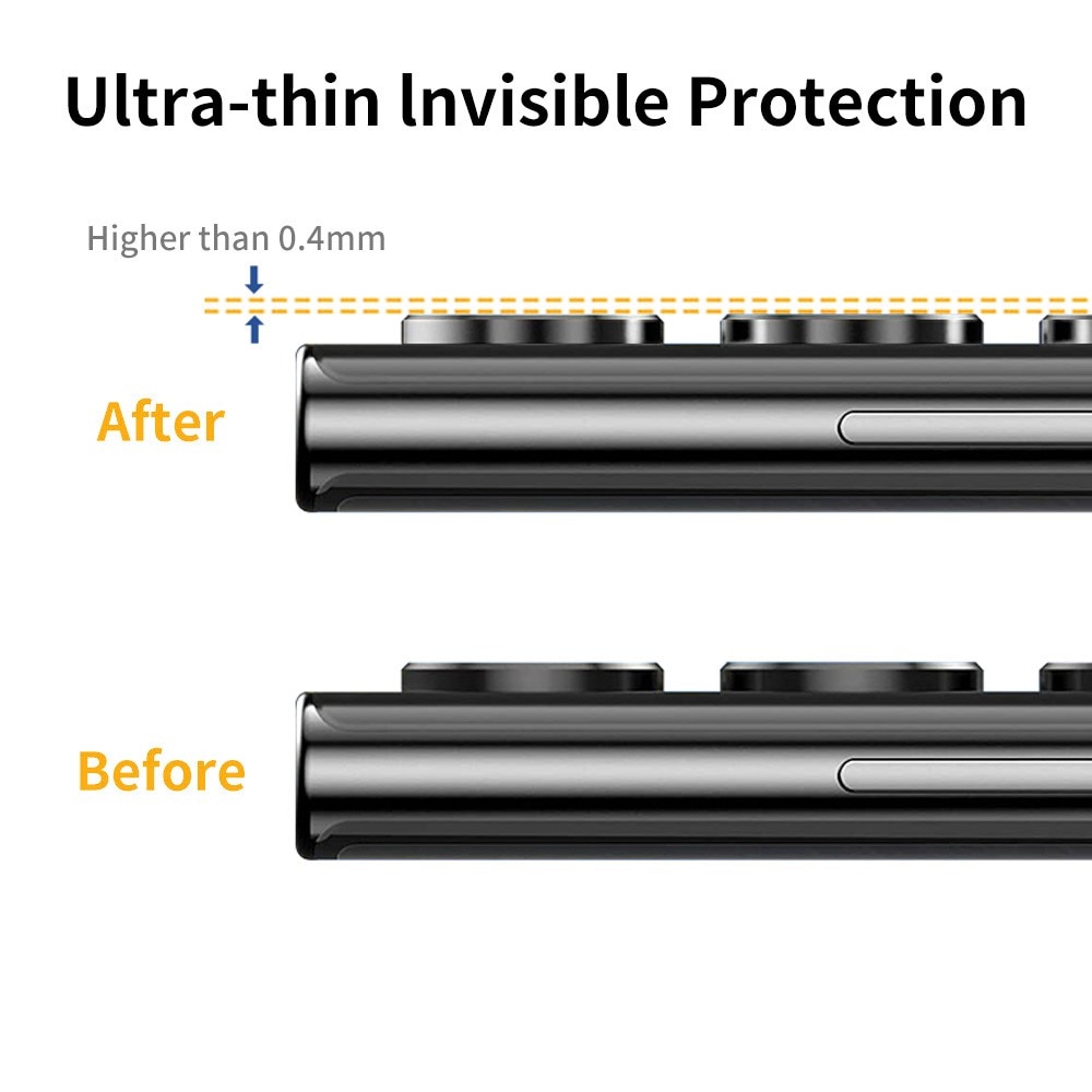 Linsebeskytter Aluminium Samsung Galaxy S22 Ultra regnbue