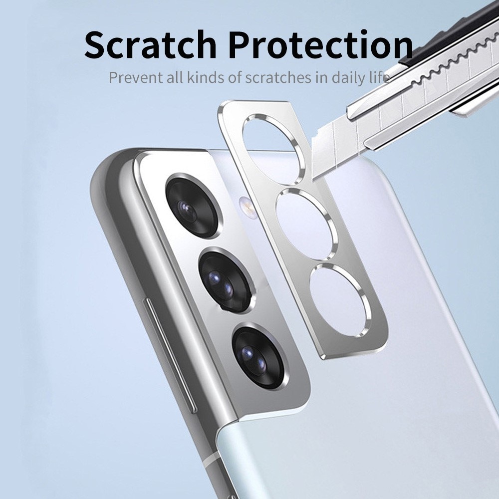 Kamerabeskyttelse Aluminium Samsung Galaxy S22/S22 Plus sølv