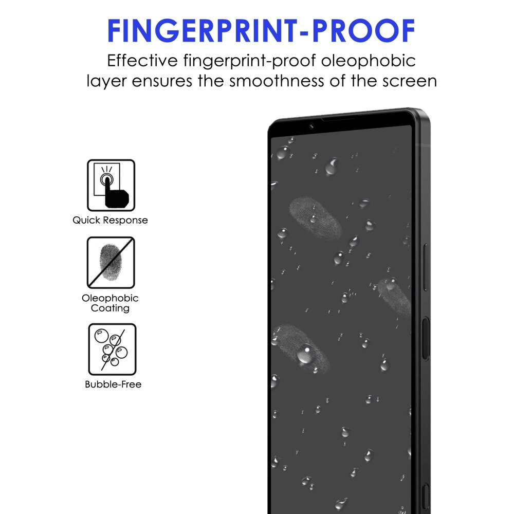 Full-fit Hærdet Glas Skærmbeskytter Sony Xperia 1 IV