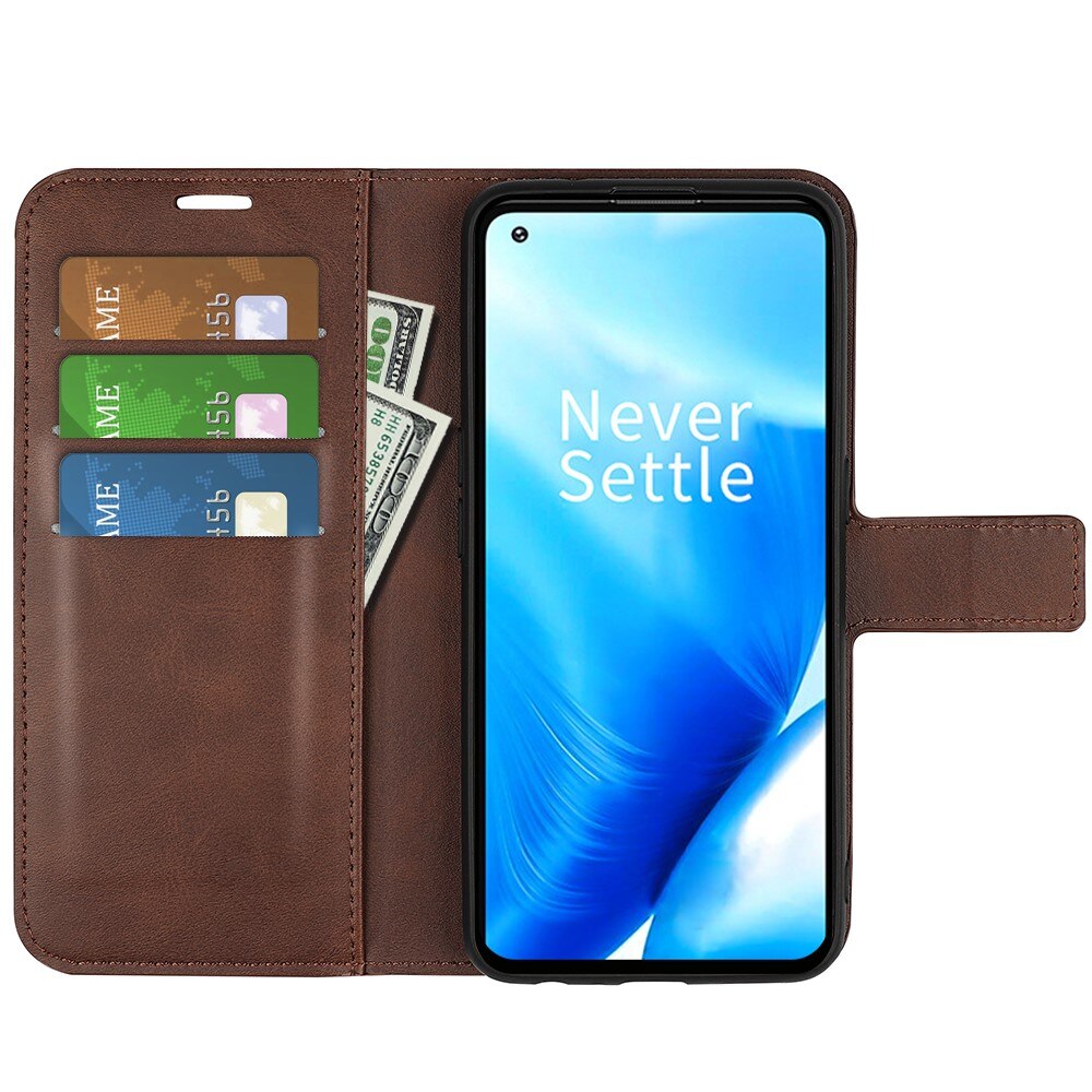 Leather Wallet OnePlus Nord N20 Brown