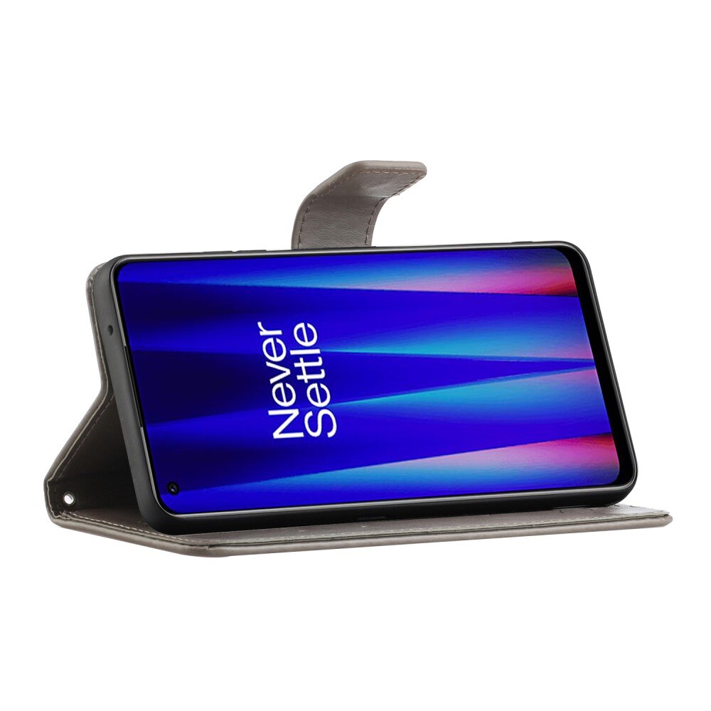 Læderetui Sommerfugle  OnePlus Nord CE 5G Grå