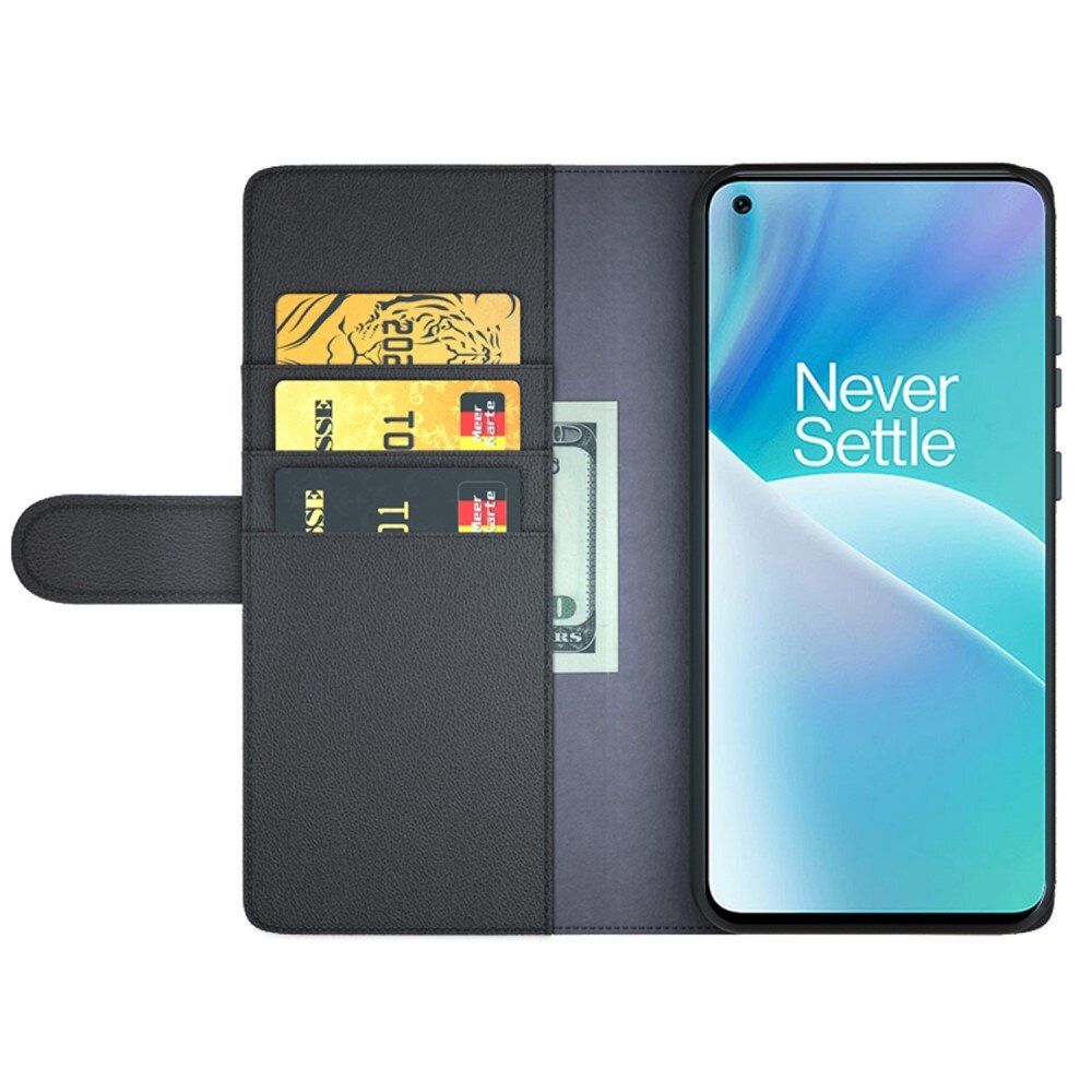 Ægte Læderetui OnePlus Nord 2T 5G sort