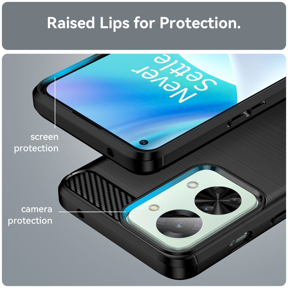  Oneplus Nord 2T 5G Cover TPU Brushed Sort