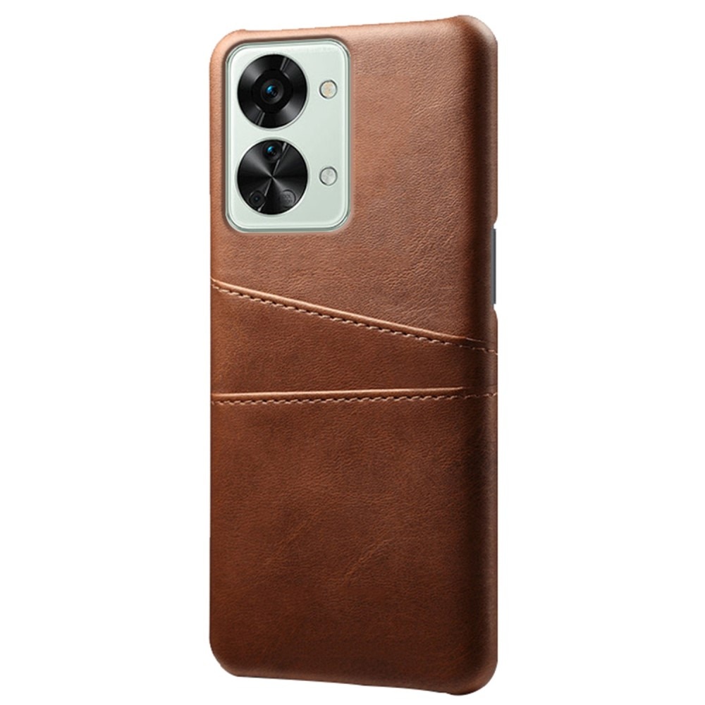 Card Slots Case OnePlus Nord 2T 5G brun