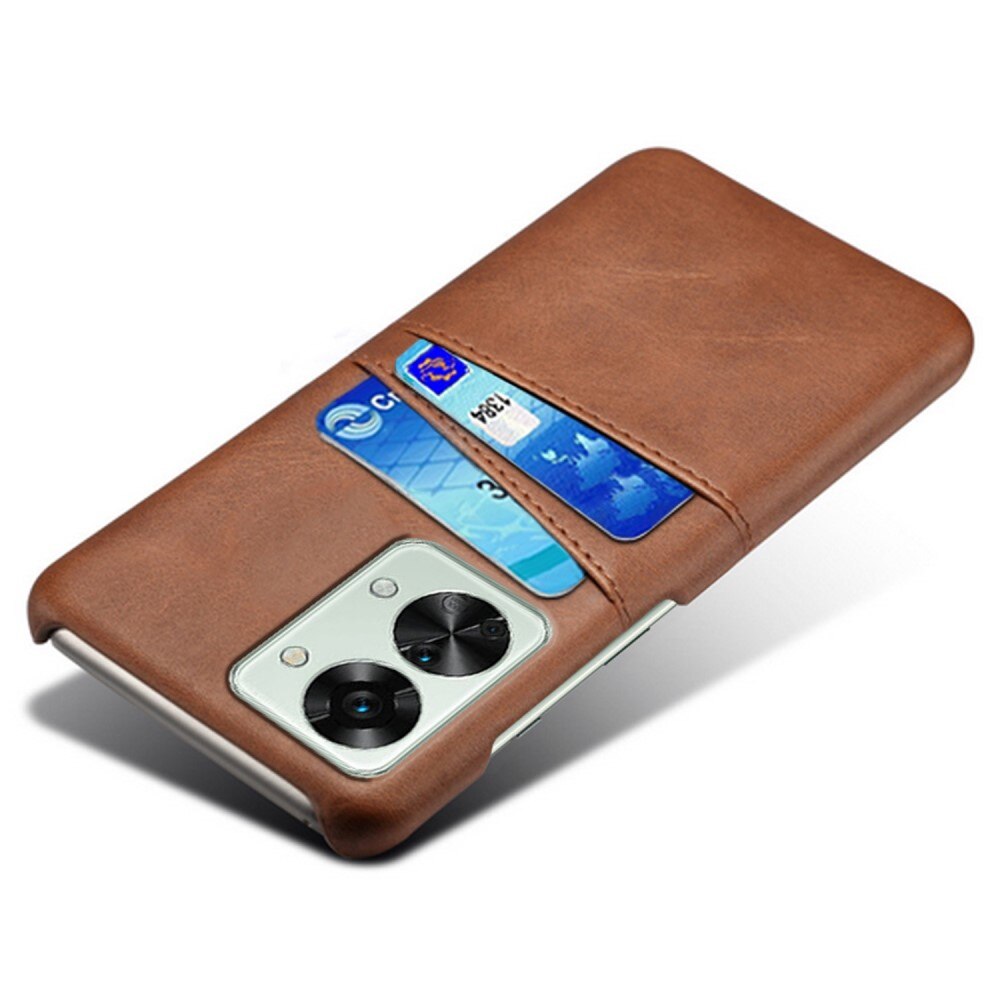 Card Slots Case  Oneplus Nord 2T 5G Brun