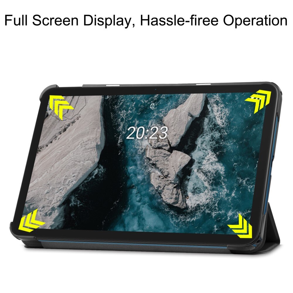 Etui Tri-fold  Nokia T20 Sort