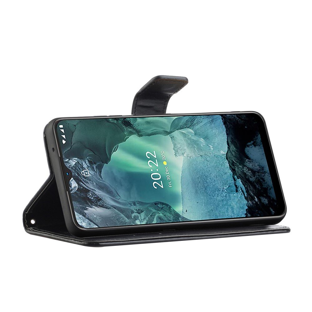 Læderetui Sommerfugle  Nokia G11/Nokia G21 Sort