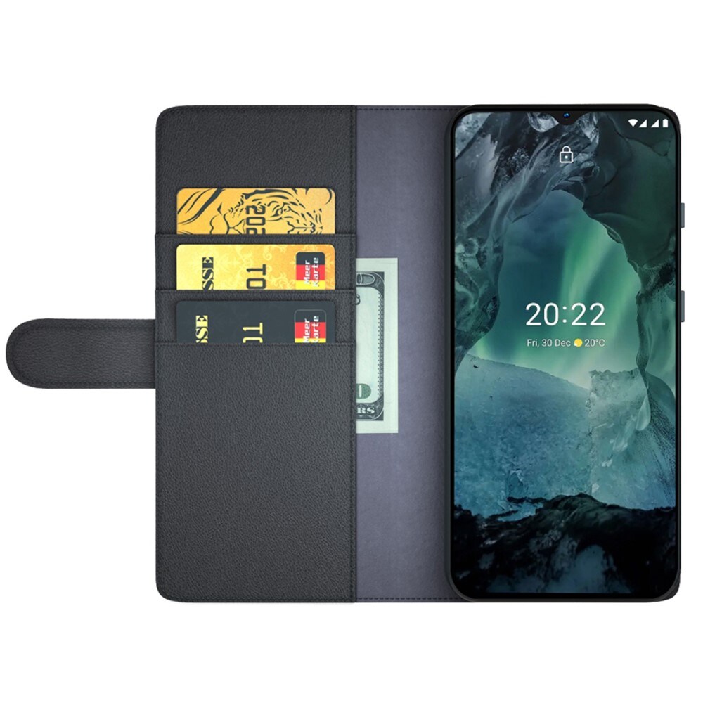 Ægte Læderetui  Nokia G11/Nokia G21 Sort