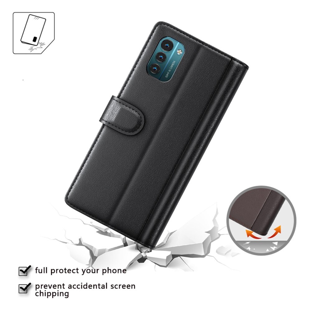 Ægte Læderetui  Nokia G11/Nokia G21 Sort