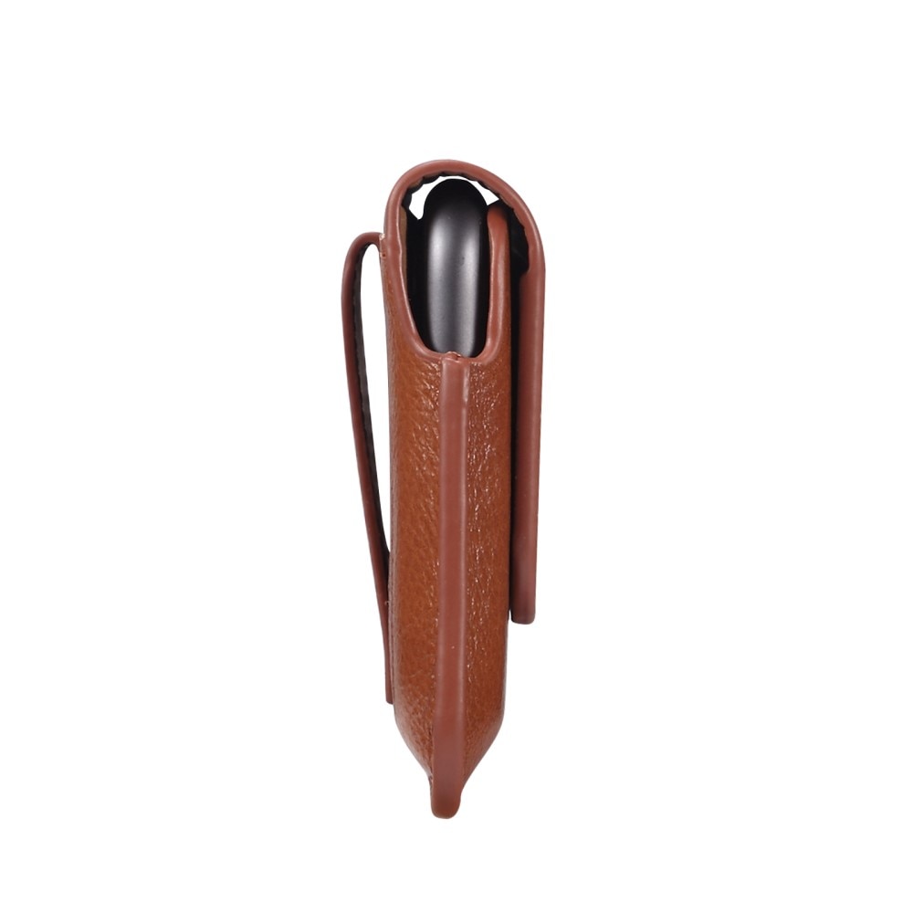 Bæltetaske mobil Læder S brun