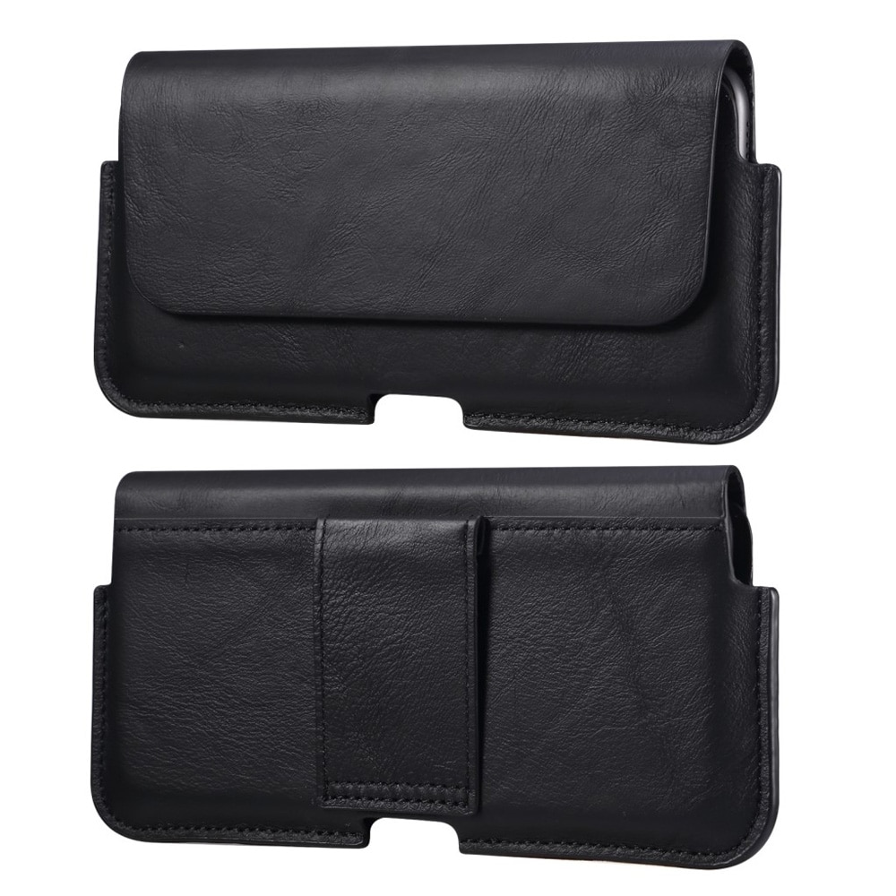 Bæltetaske Læder iPhone X/XS sort