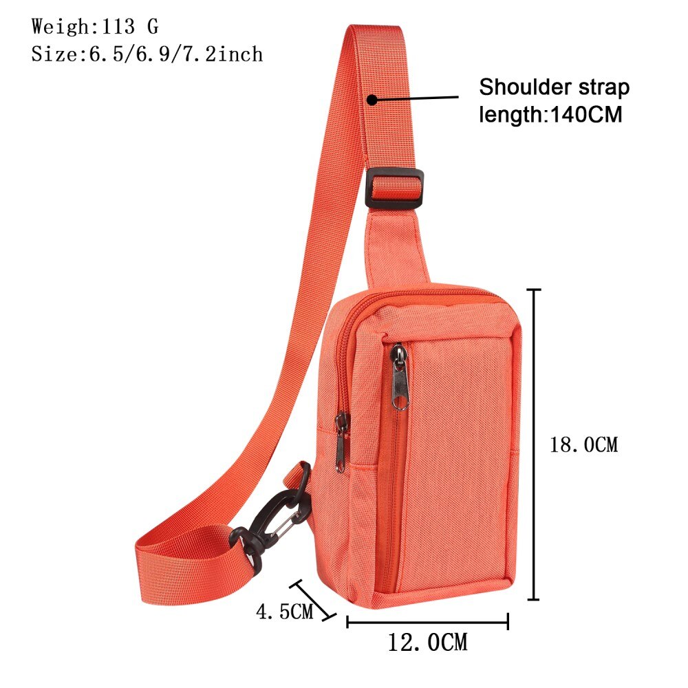 Lille Crossbody taske Nylon orange