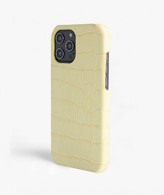 Cover iPhone 12 Pro Max Croco Gul