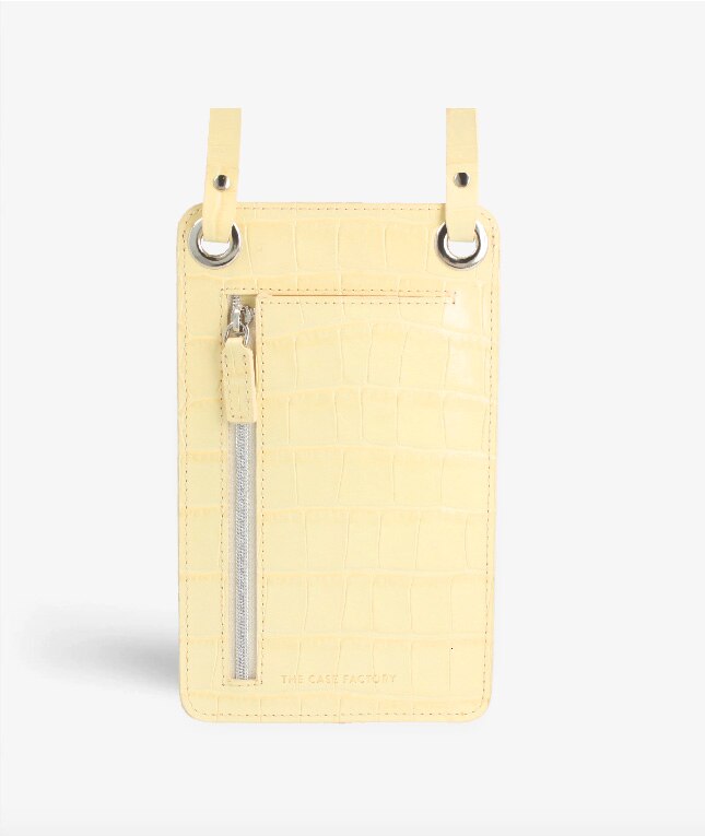 Smart Crossbody Taske Croco Yellow