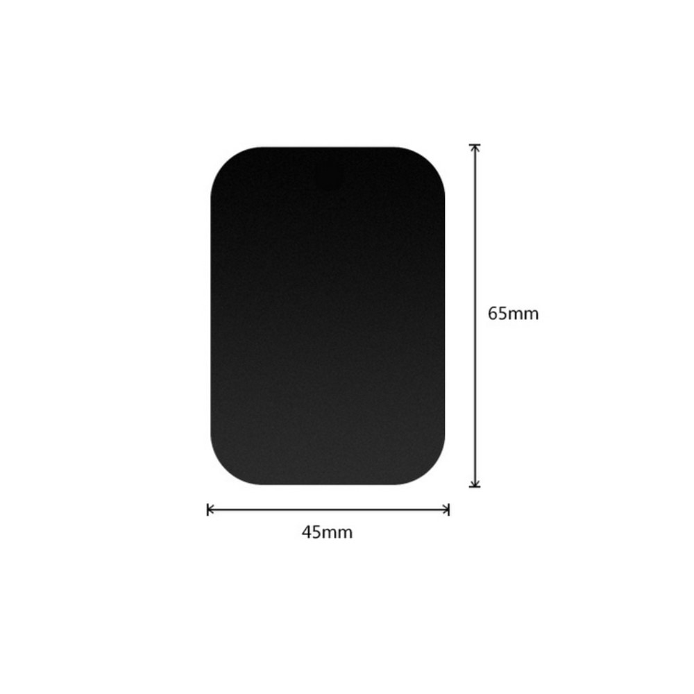 Universel magnetisk metalplade til mobilholder sort