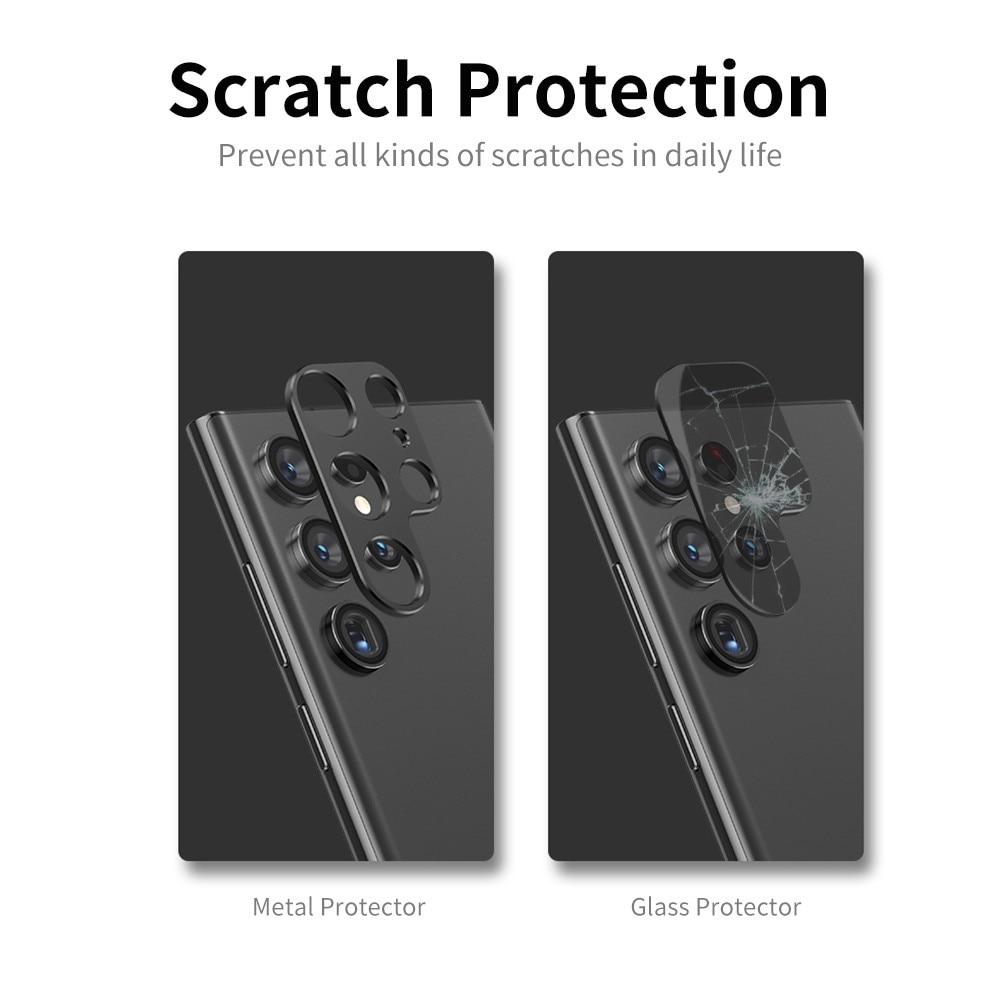 Kamerabeskyttelse Aluminium Samsung Galaxy S22 Ultra sort