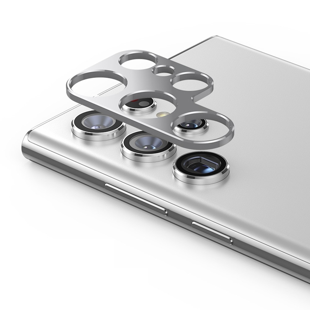 Kamerabeskyttelse Aluminium Samsung Galaxy S22 Ultra sølv