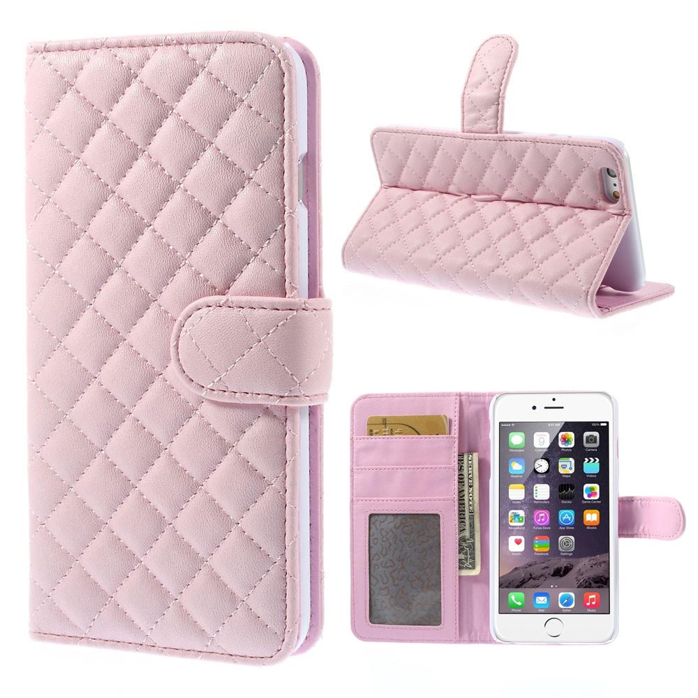 Tegnebogsetui iPhone 6 Plus/6S Plus Quilted lyserød