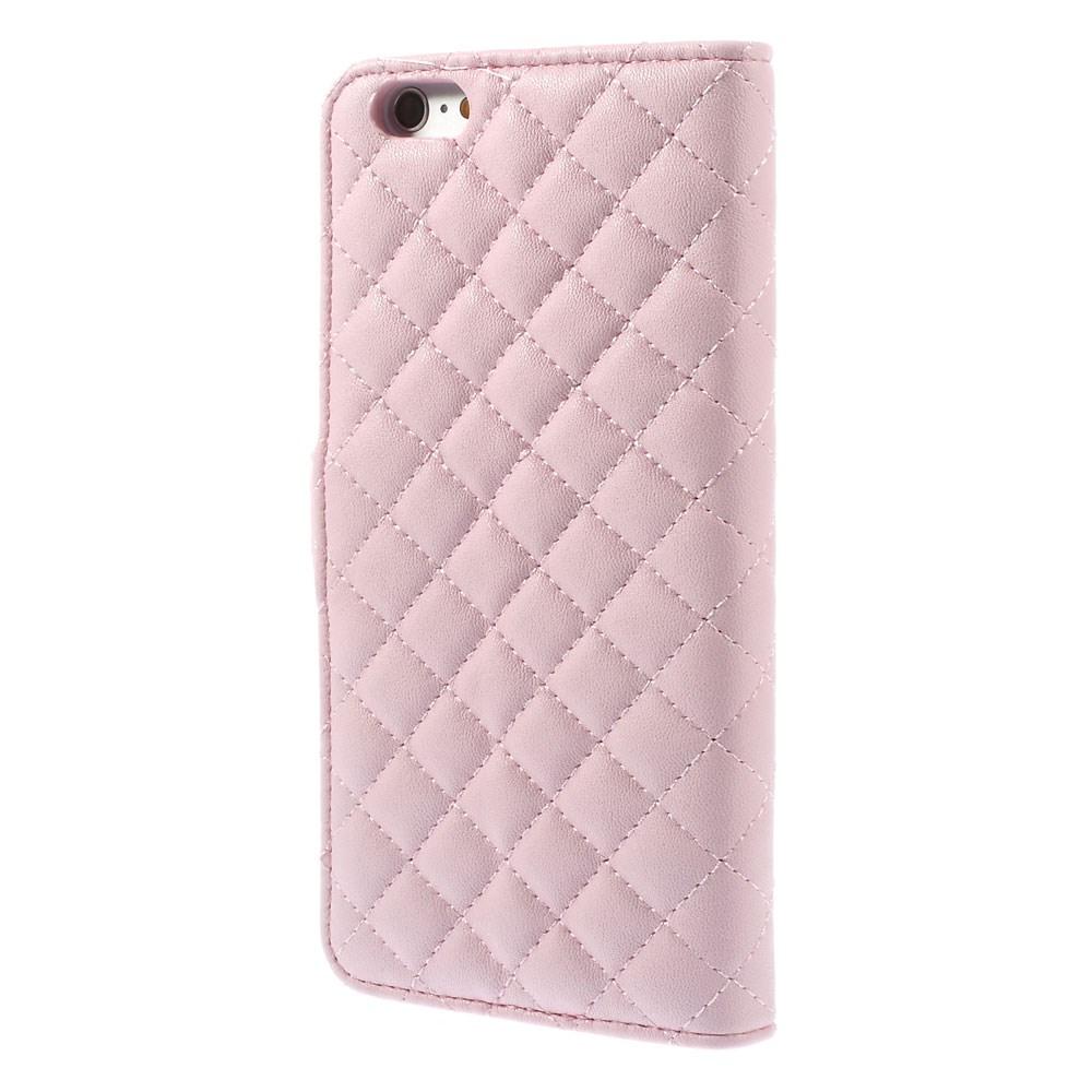 Tegnebogsetui iPhone 6 Plus/6S Plus Quilted lyserød