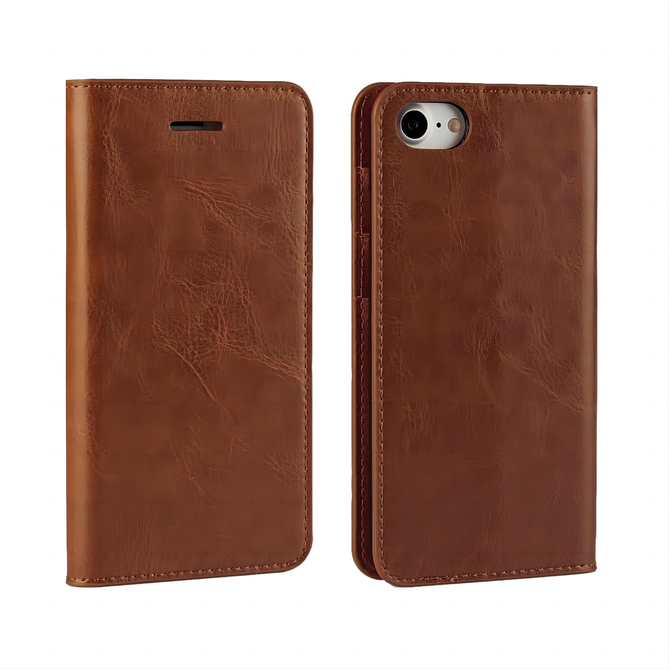 Mobiltaske Ægte Læder iPhone SE (2022) brun