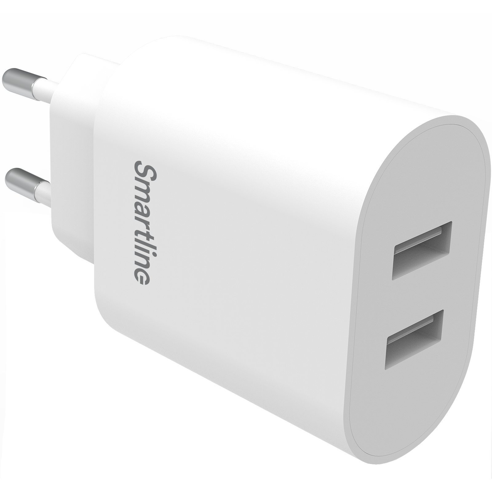 Dual USB Wall Charger hvid