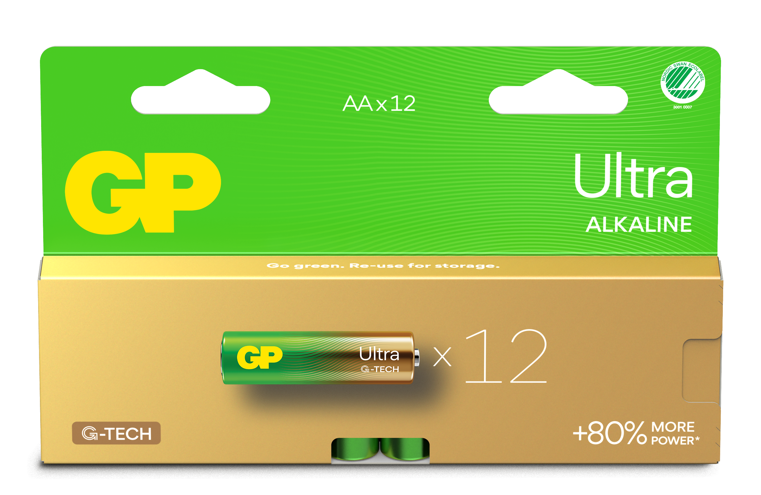 Ultra Alkaline AA batteri 15AU/LR6 (12-pak)