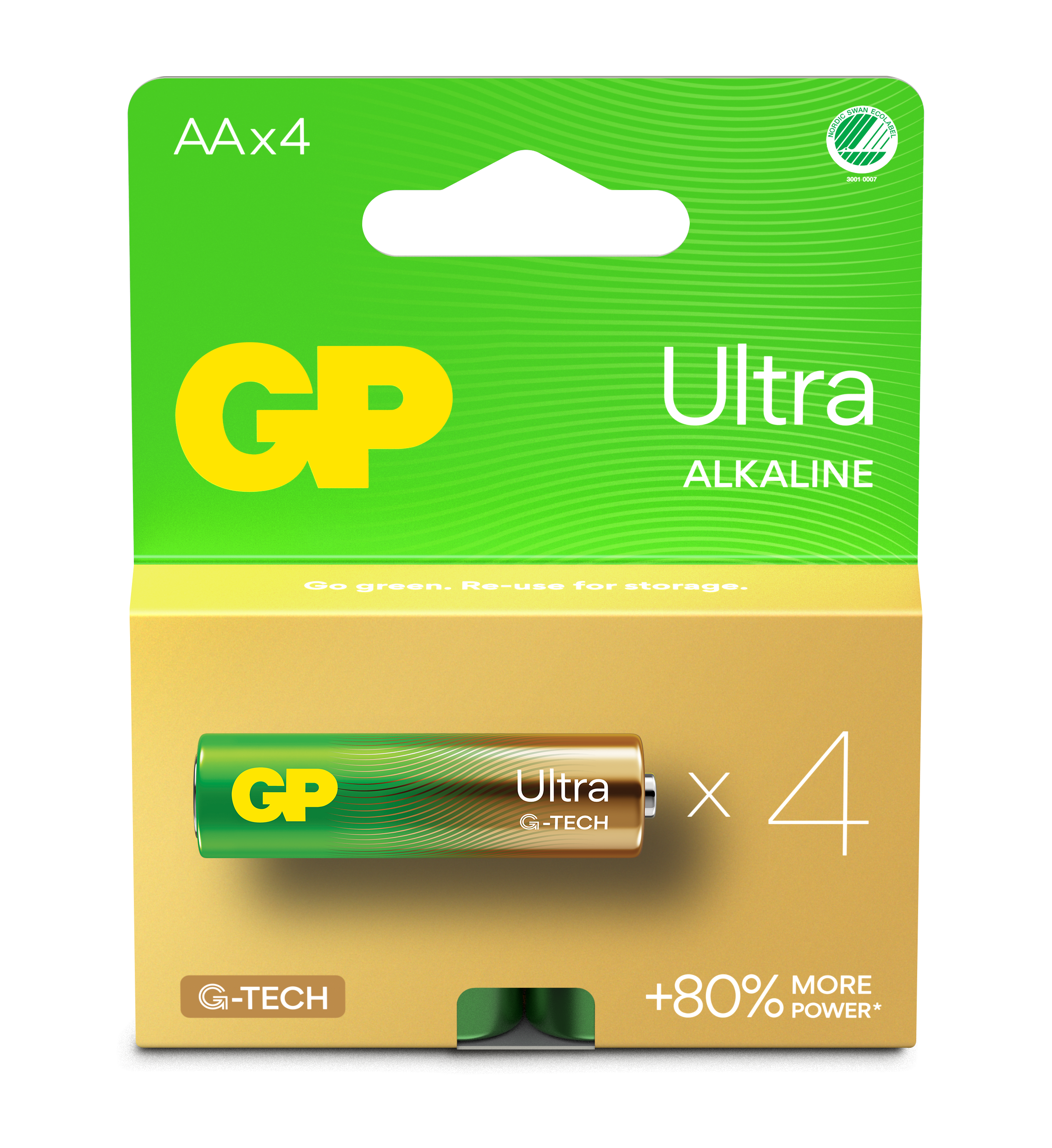 Ultra Alkaline AA batteri 15AU/LR6 (4-pak)