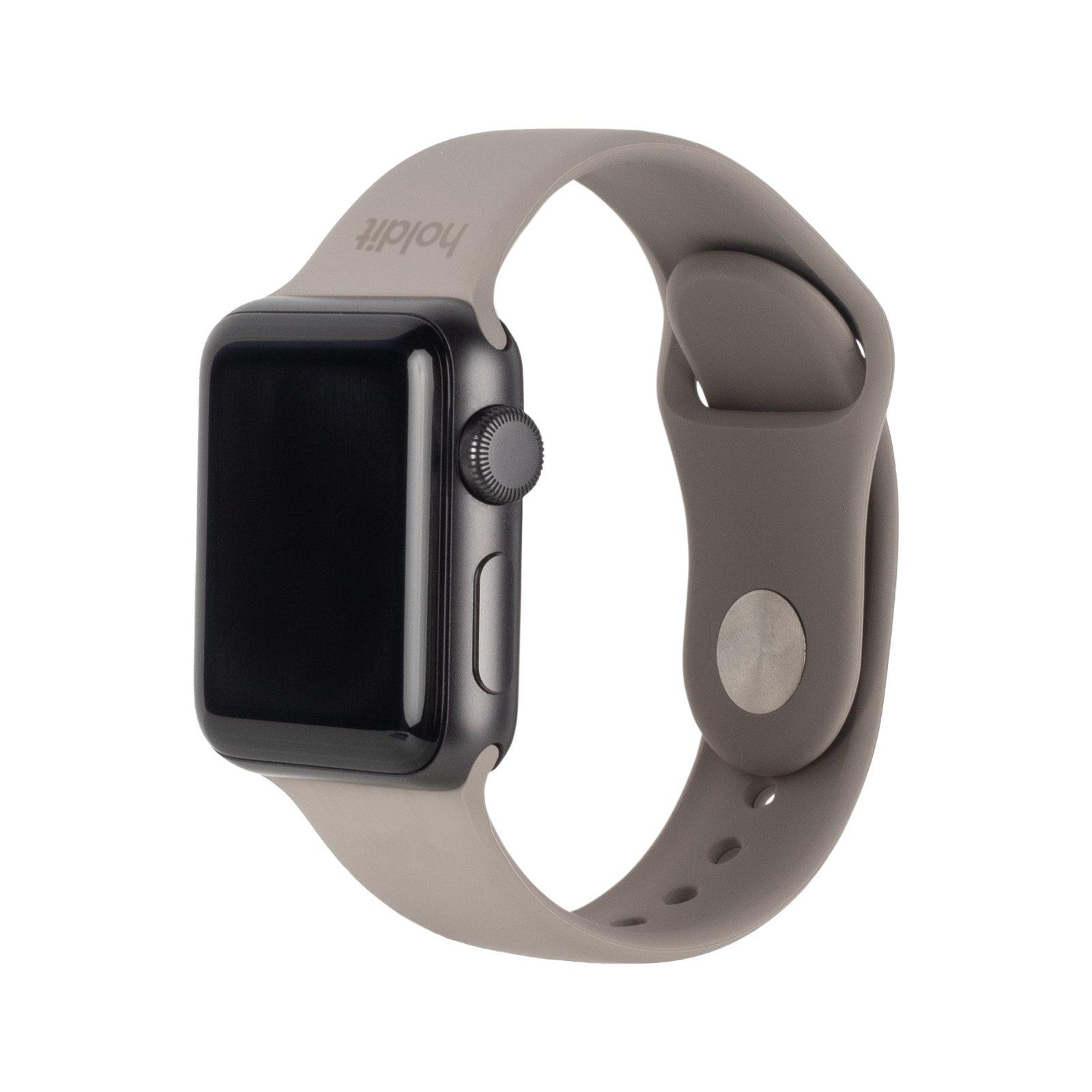 Silikonearmbånd Apple Watch 38/40/41 mm Taupe