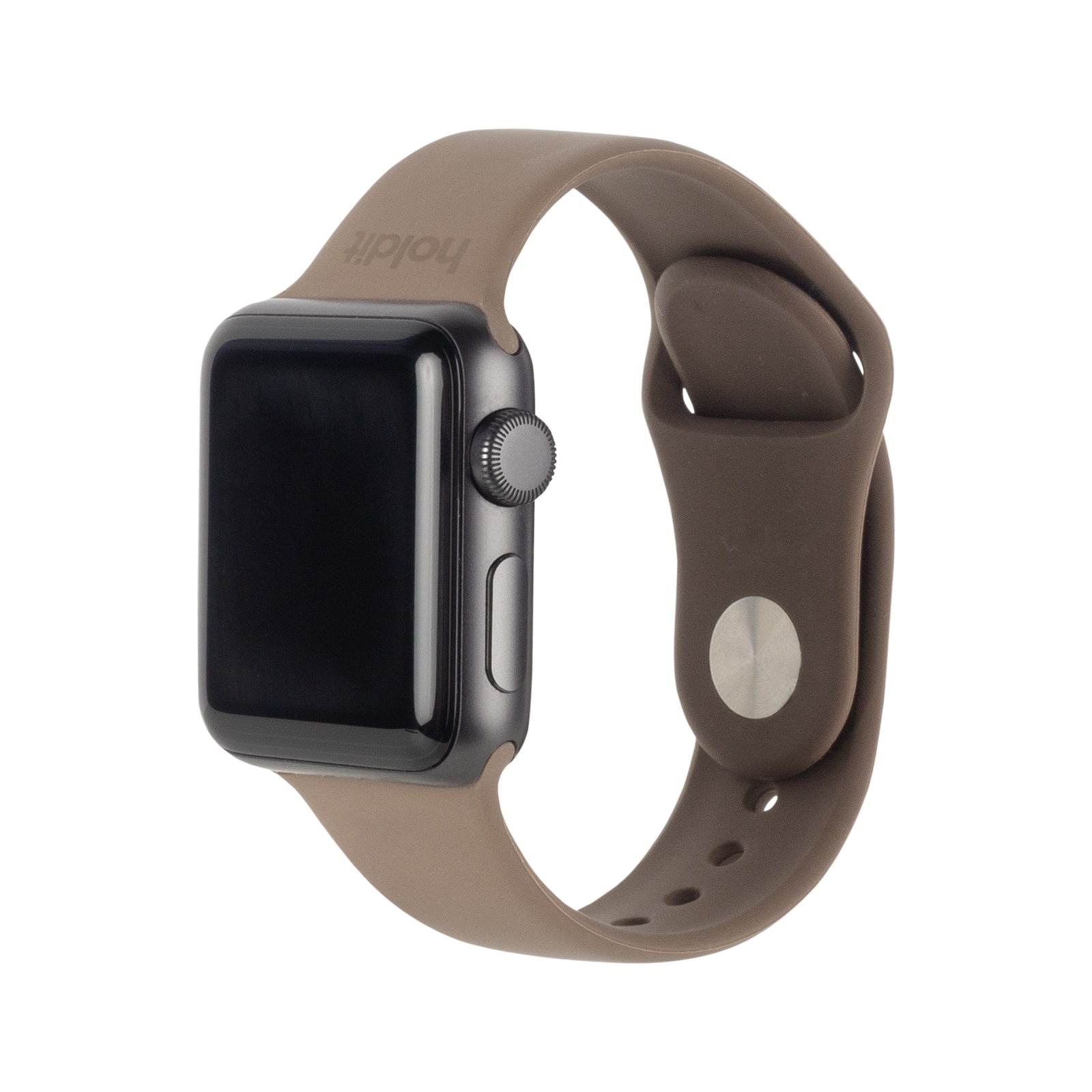 Silikonearmbånd Apple Watch 38mm Mocha Brown