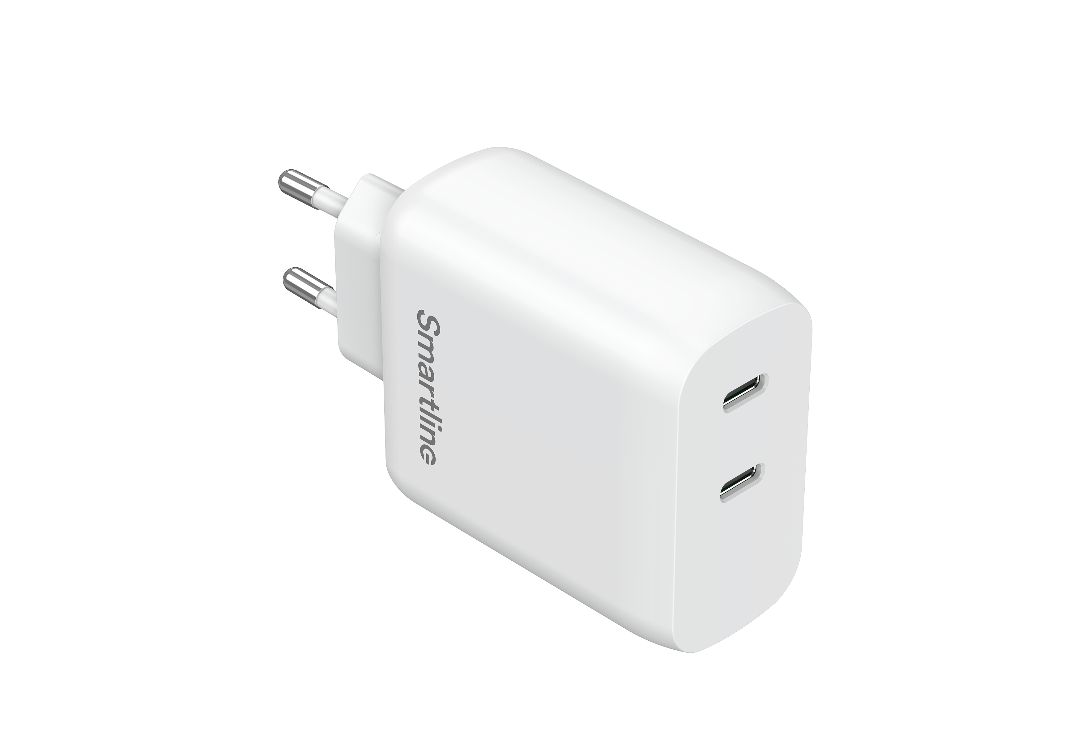 Dual PD Wall Charger 35W USB-C hvid