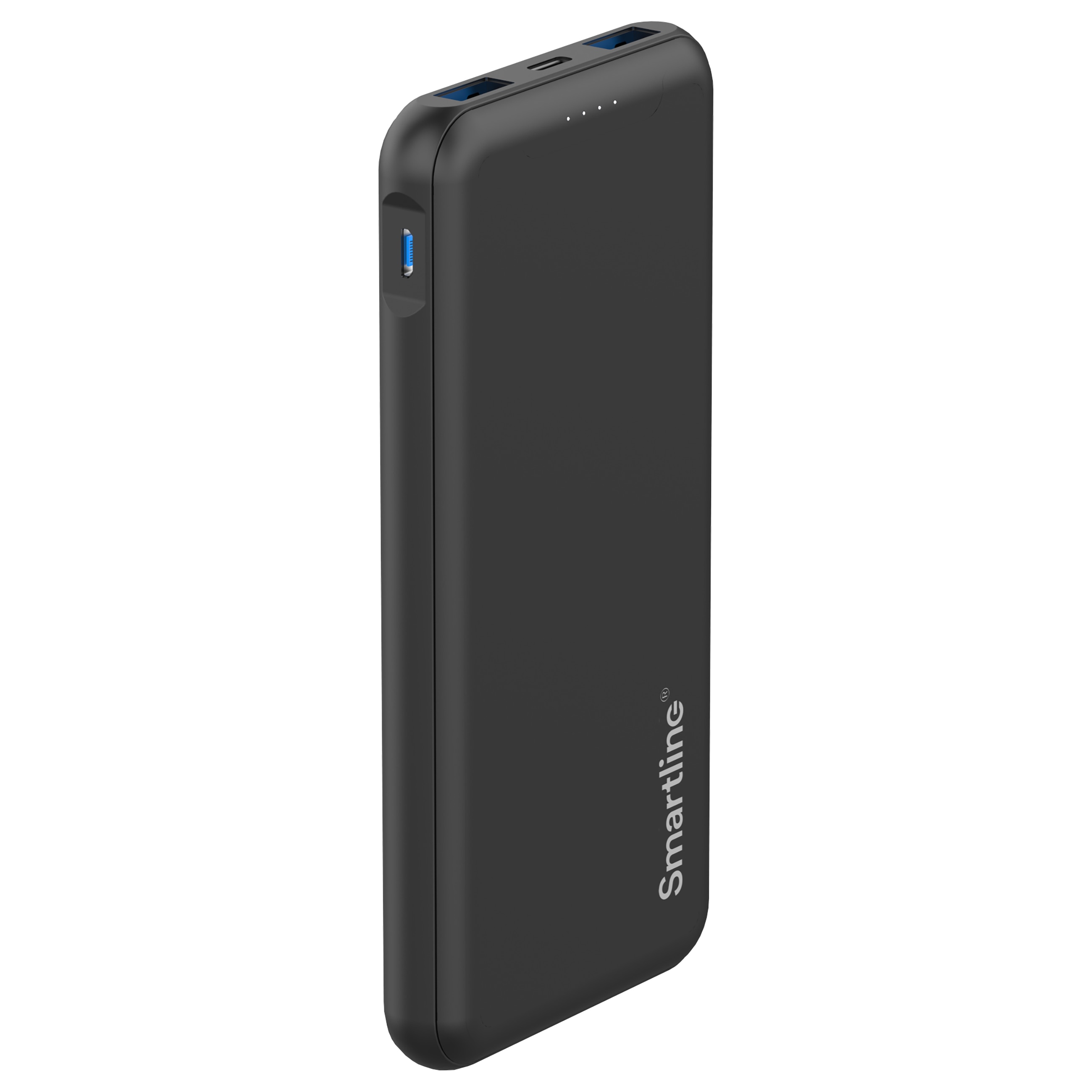 Powerbank 10000 mAh USB-A + USB-C PD sort