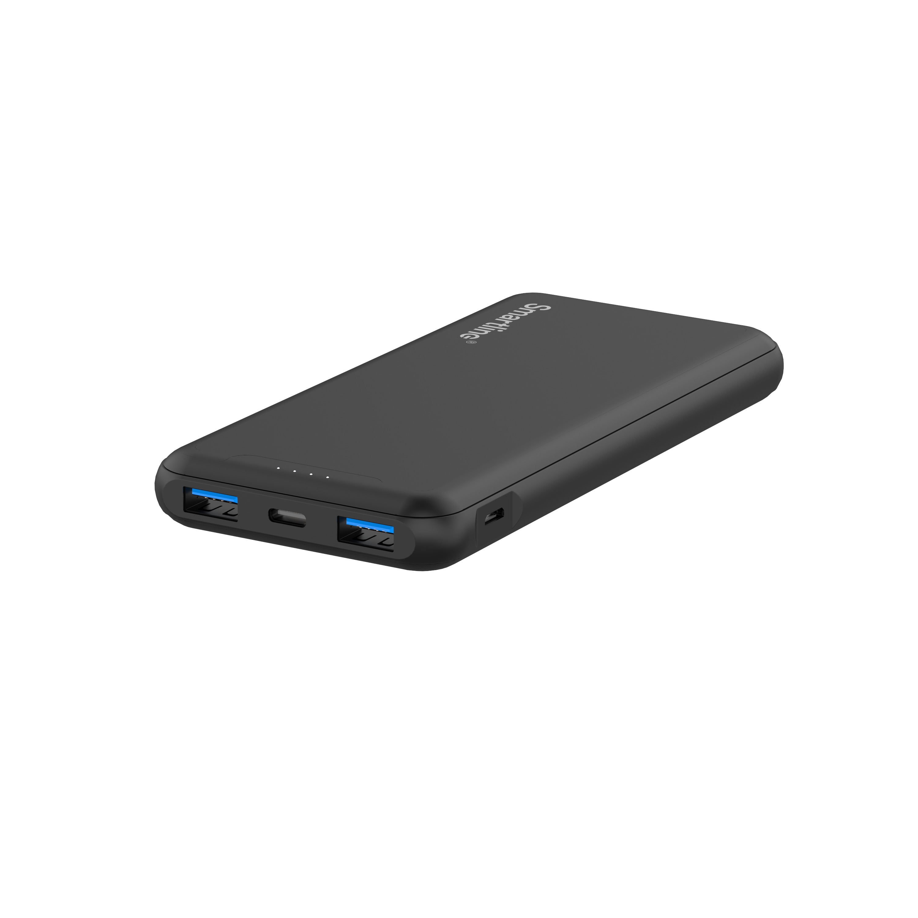 Powerbank 10000 mAh USB-A + USB-C PD sort