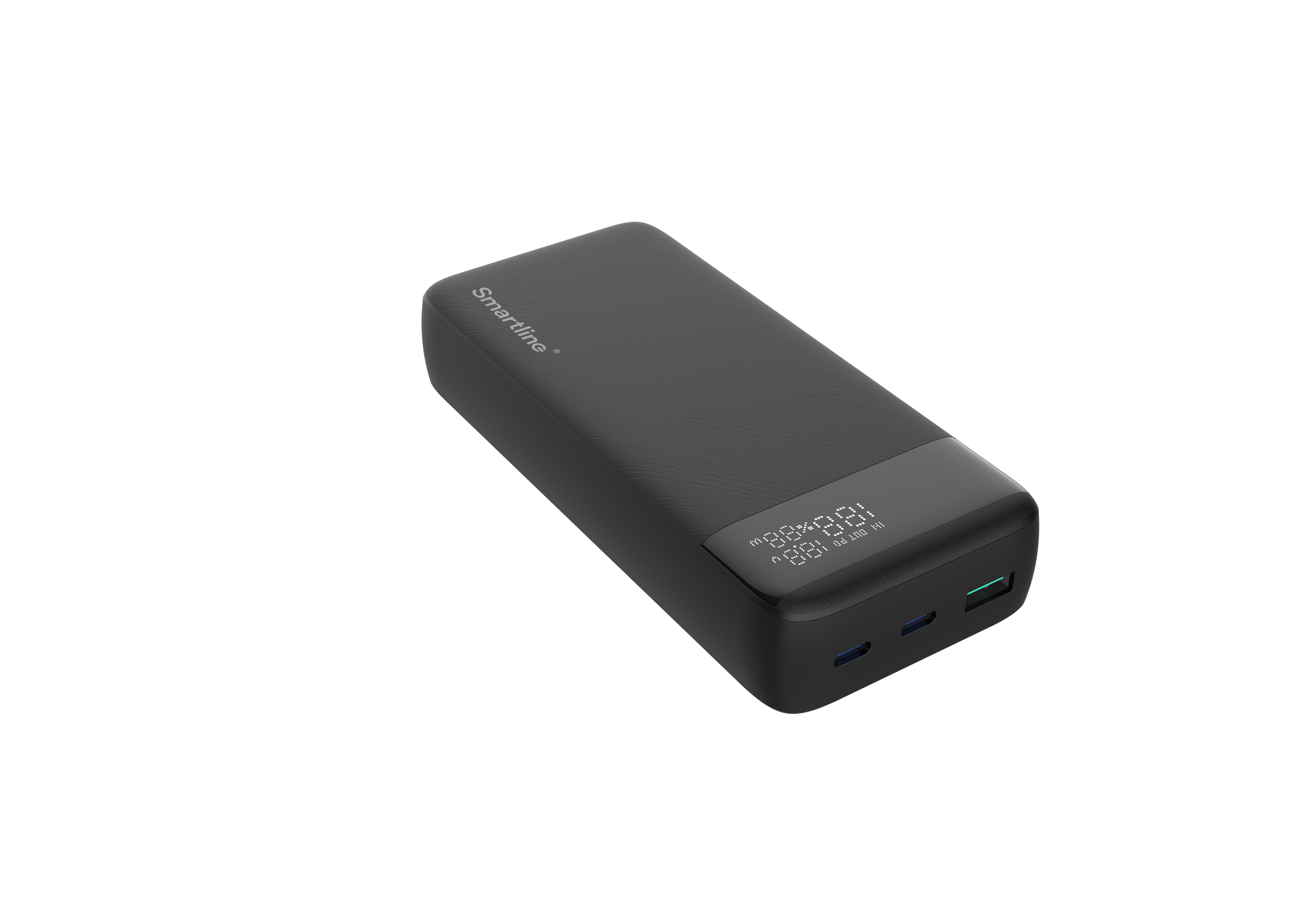 Powerbank 20000 mAh USB-A + 2x USB-C PD 20W Sort
